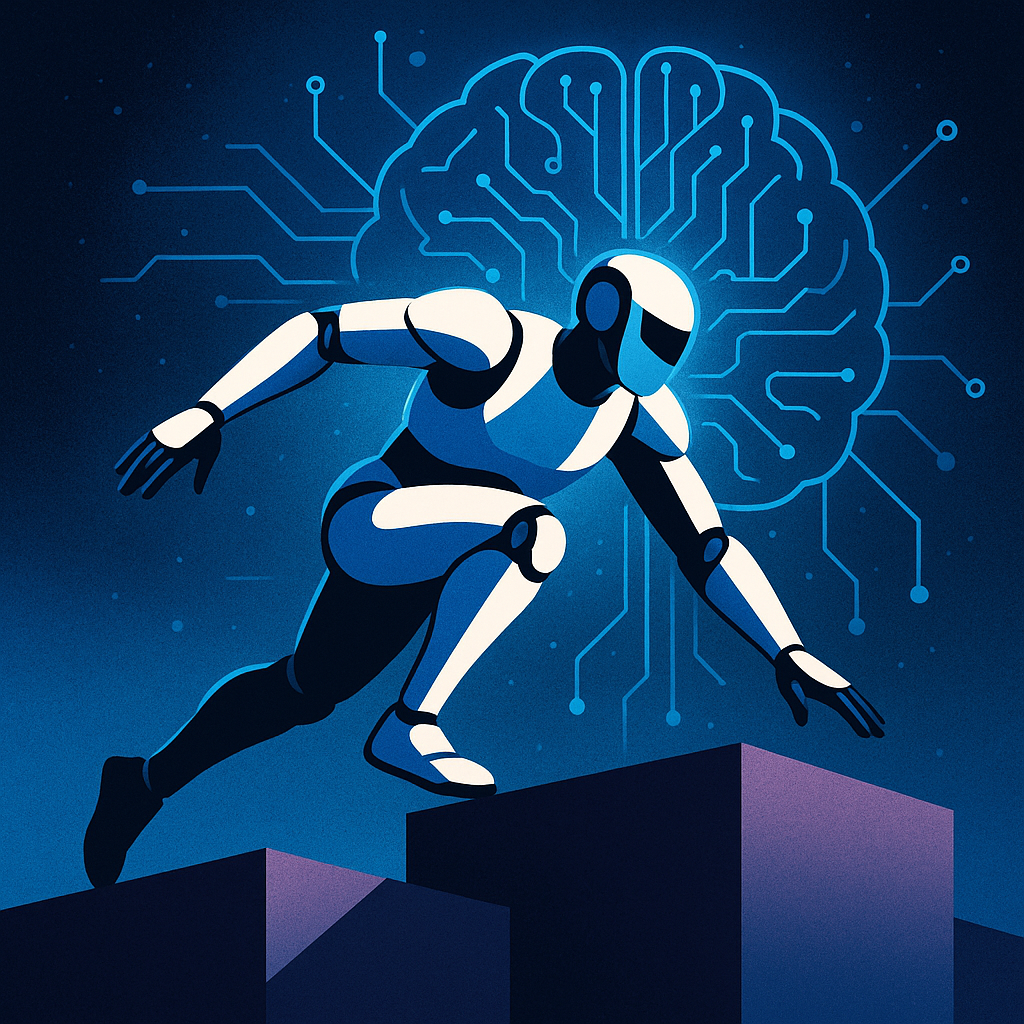 Parkour for Humanoids, Powered by Vision