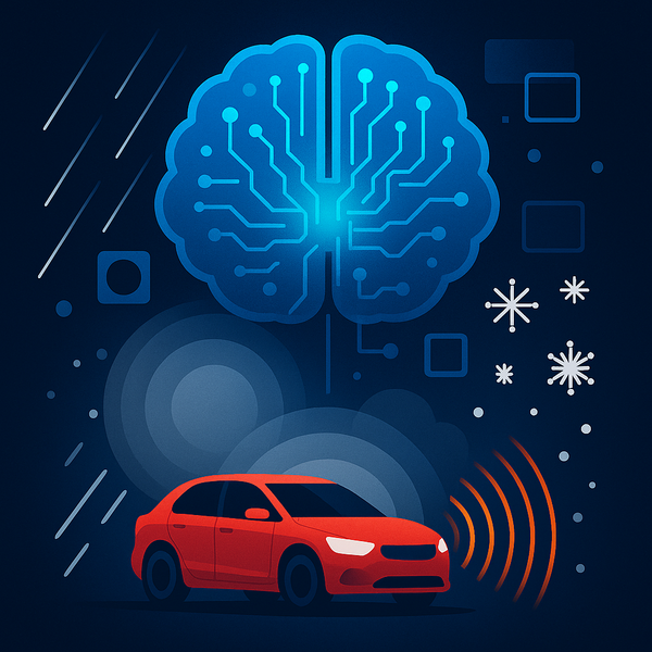 Itseajava auto pärjää paremmin, kun sää tunnistetaan useamman aistin varassa